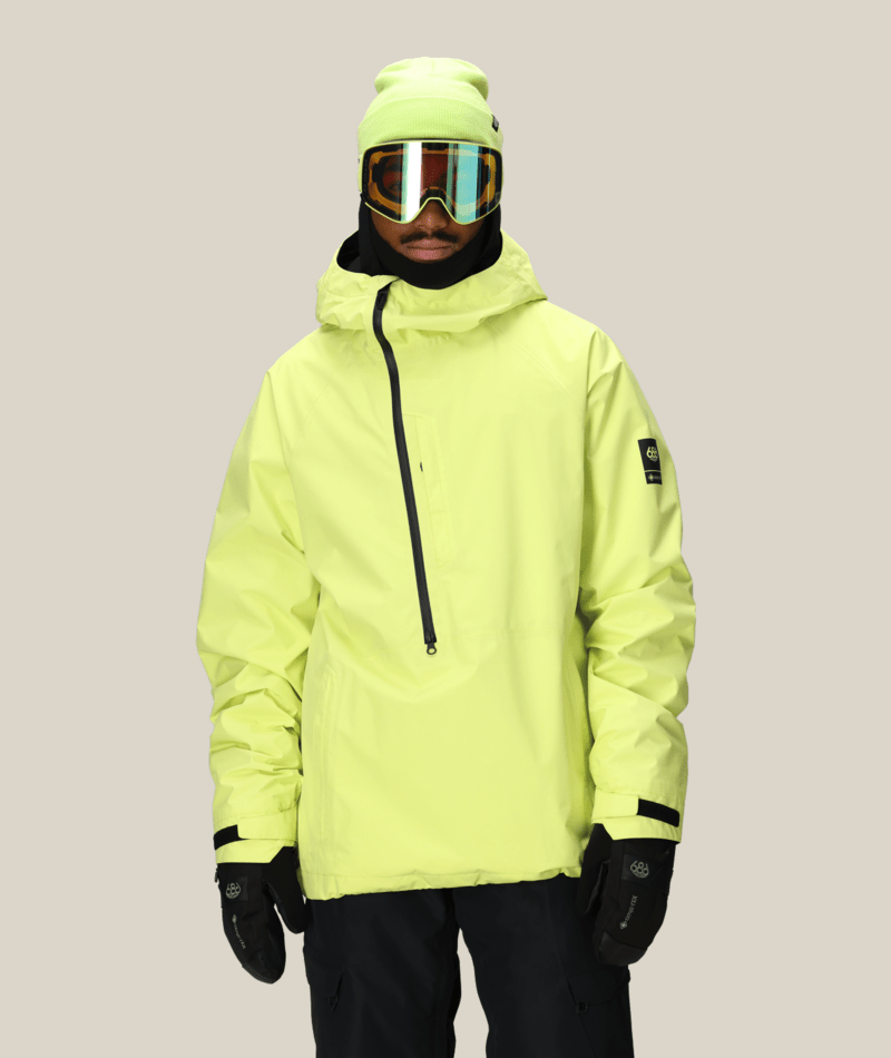 MENS GORE-TEX FRAGMENT SHELL ANORAK - DUSTY LIME