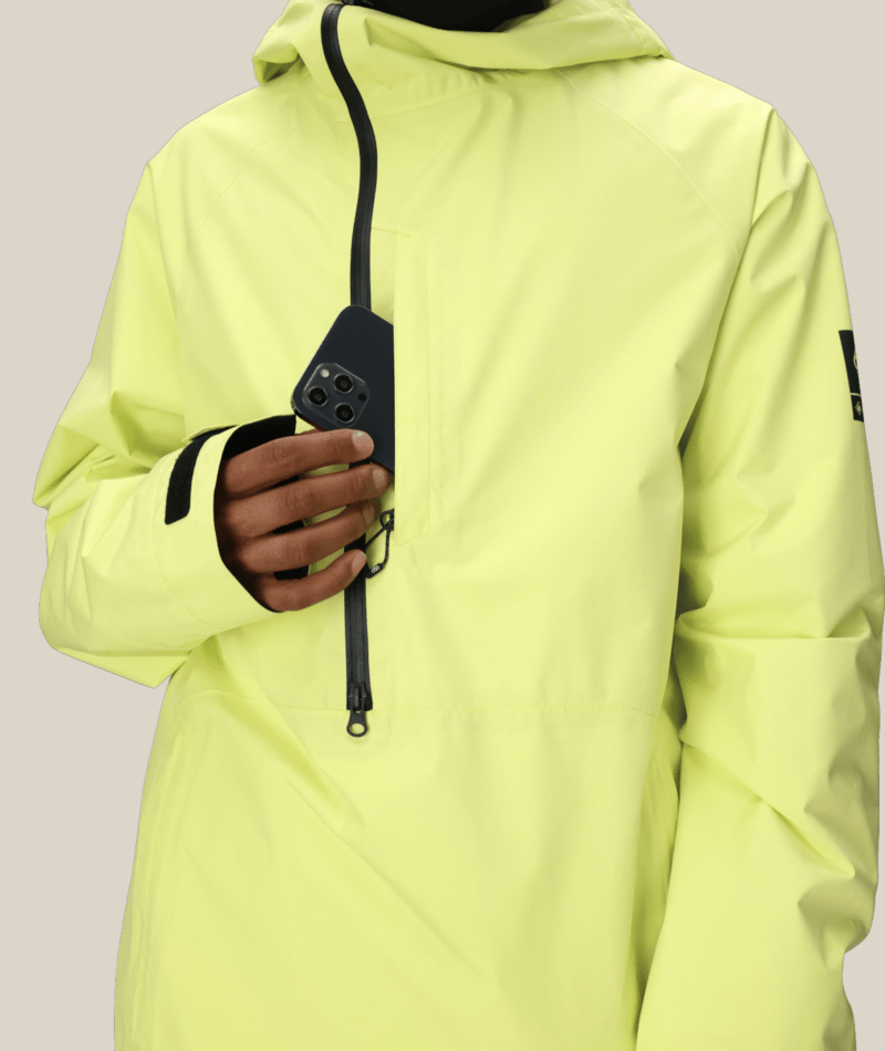 MENS GORE-TEX FRAGMENT SHELL ANORAK - DUSTY LIME