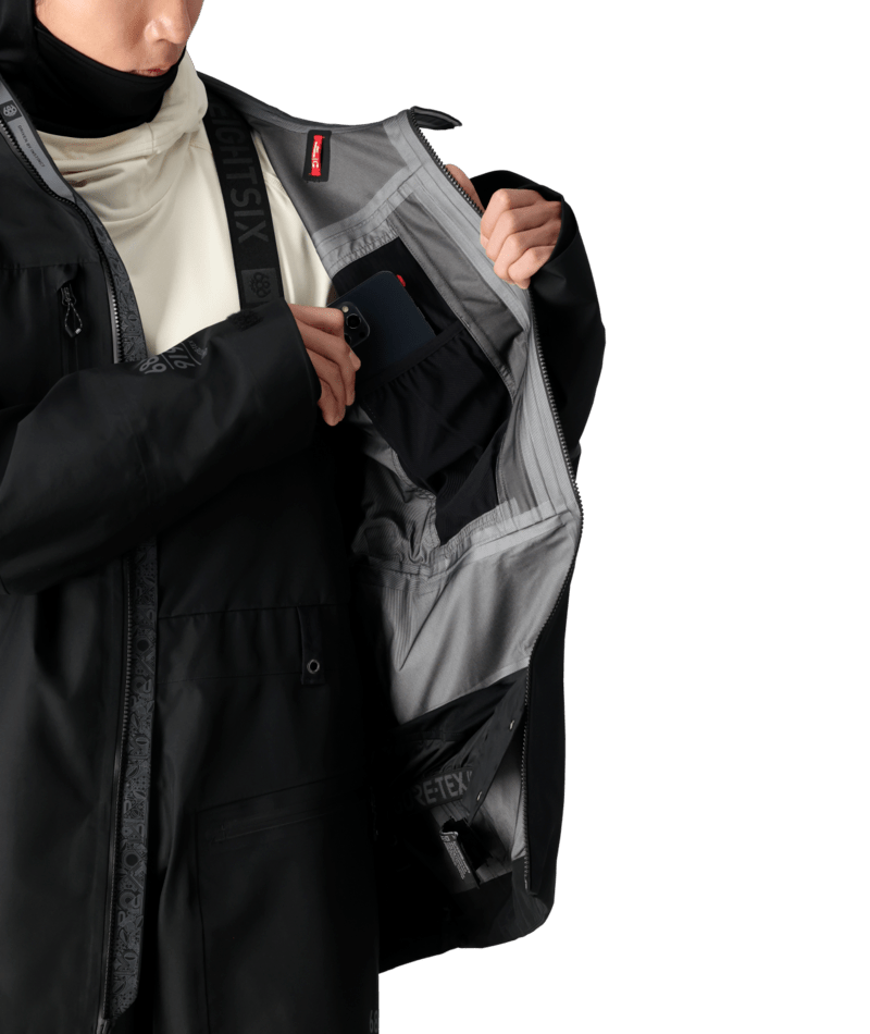 MENS GORE-TEX 3L ATV THERMAGRAPH® JACKET - BLACK