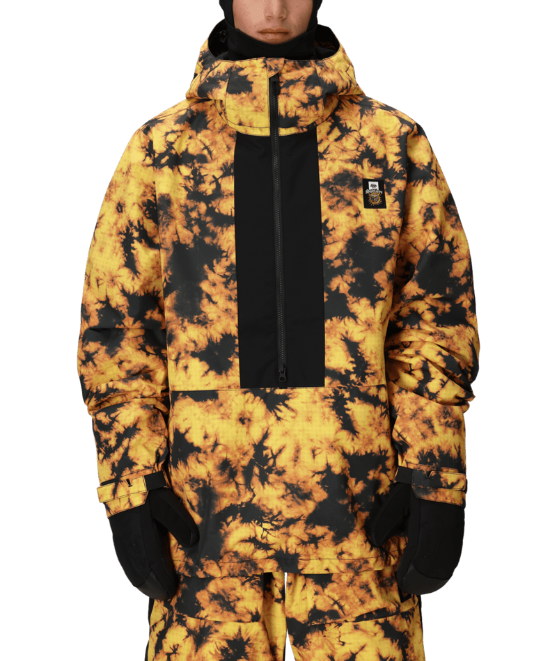 MENS 686 SUBLIME SHELL ANORAK - SUBLIME ORANGE TIE DYE