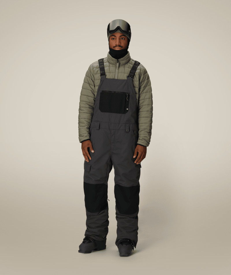 MENS HOT LAP™ INSULATED BIB - CHARCOAL COLORBLOCK