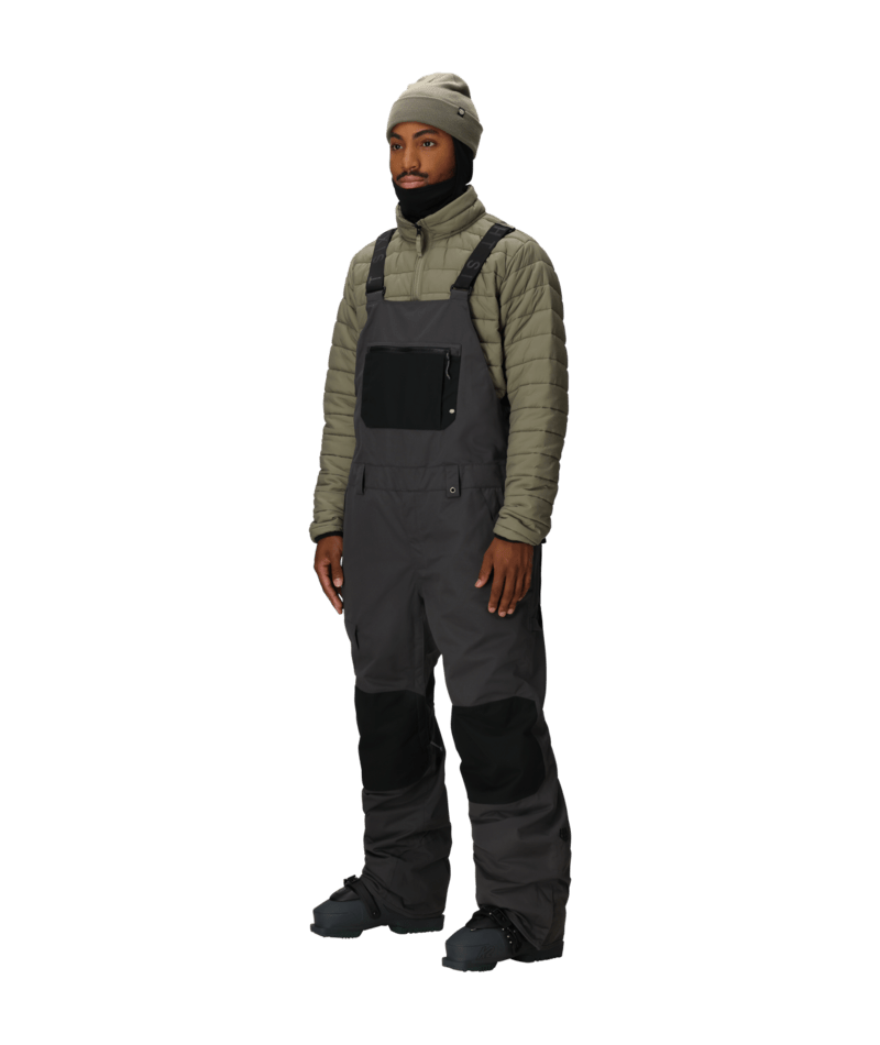 MENS HOT LAP™ INSULATED BIB - CHARCOAL COLORBLOCK