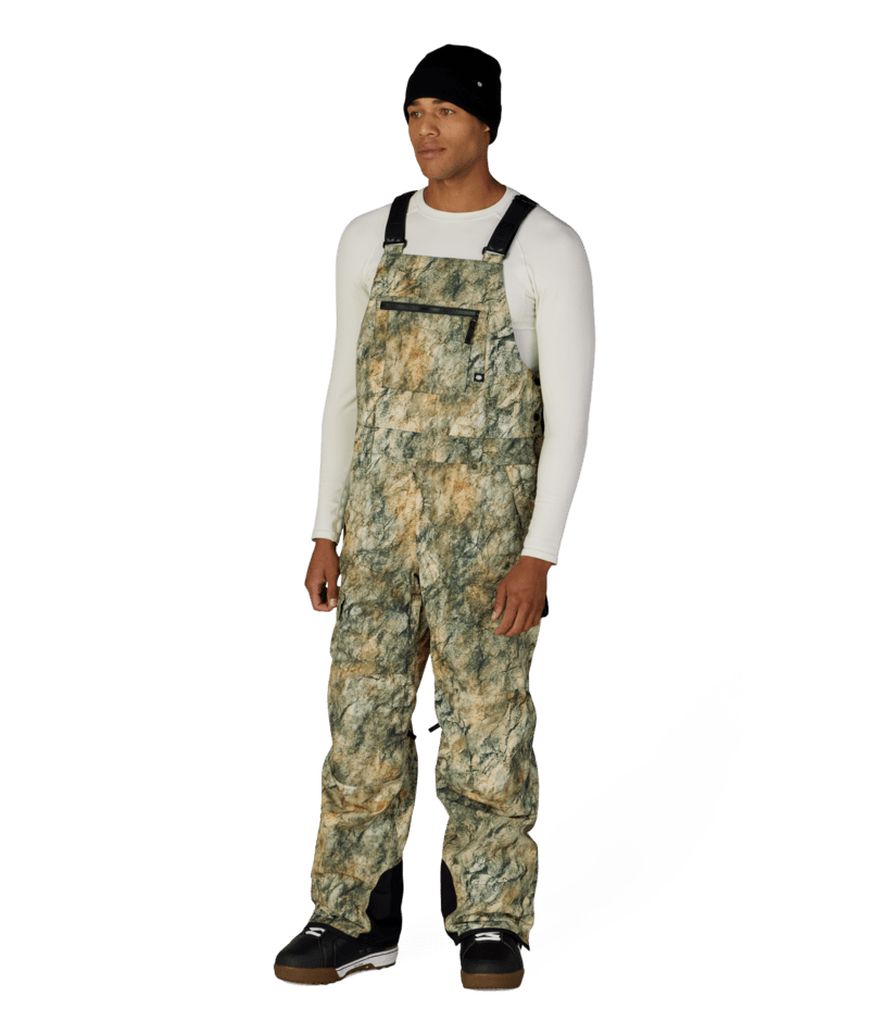 MENS HOT LAP™ INSULATED BIB - KHAKI GRUNGE