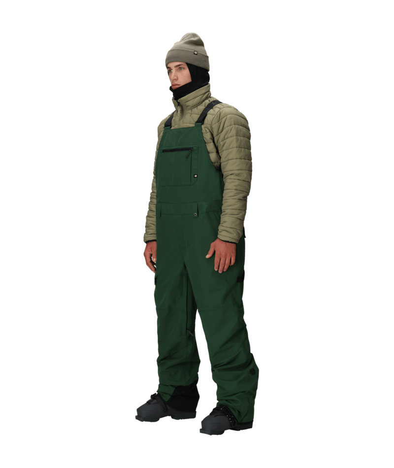 MENS HOT LAP™ INSULATED BIB - MOSS GREEN RIPSTOP
