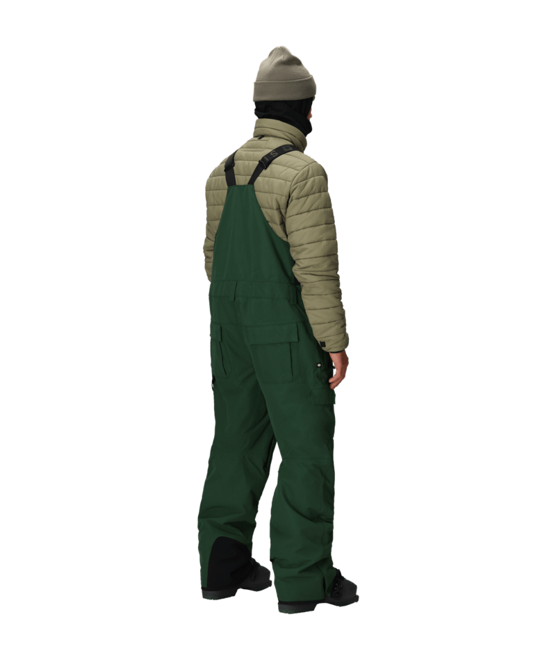 MENS HOT LAP™ INSULATED BIB - MOSS GREEN RIPSTOP
