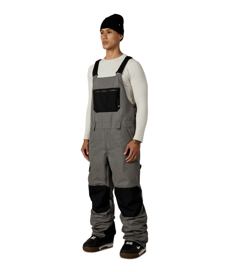 MENS HOT LAP™ INSULATED BIB - RHINO GREY COLORBLOCK