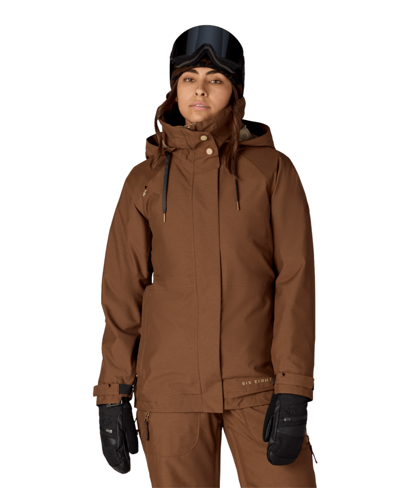 WOMENS SMARTY®3-IN-1 SPELLBOUND™ JACKET - DARK EARTH DOBBY
