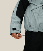 WOMENS OUTLINE™ SHELL ANORAK - DUSTY MARINE GRID