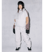 WOMENS OUTLINE™ SHELL ANORAK - LIMESTONE COLORBLOCK