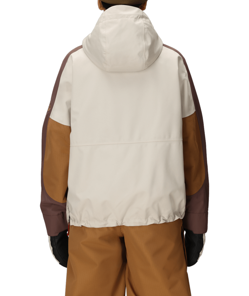 WOMENS OUTLINE™ SHELL ANORAK - LIMESTONE COLORBLOCK