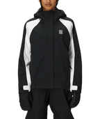 WOMENS HOLOGRAM™ SHELL JACKET - BLACK COLORBLOCK