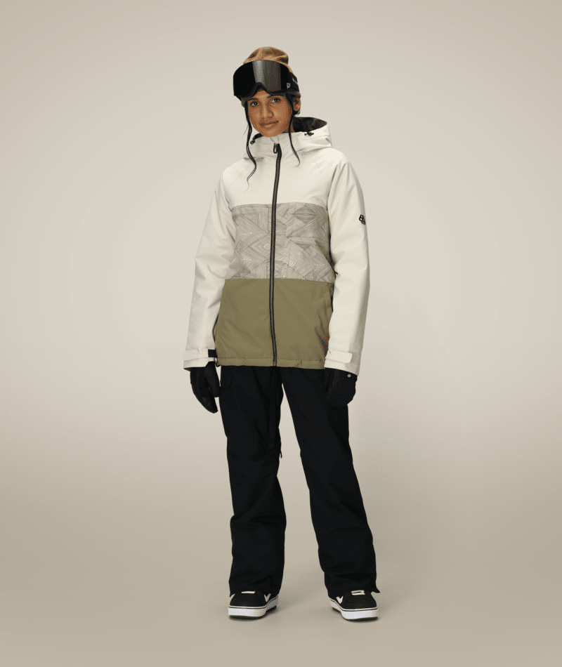 WOMENS ATHENA™ INSULATED JACKET - LIMESTONE COLORBLOCK