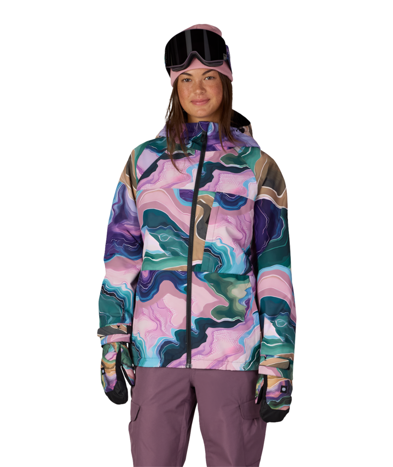 WOMENS ATHENA™ INSULATED JACKET - MOSS GREEN SEDIMENTARY