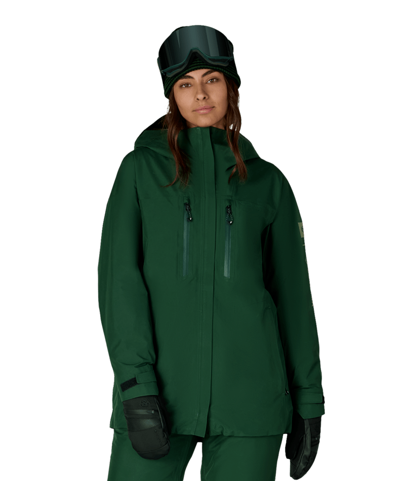 WOMENS GORE-TEX SKYLINE THERMAGRAPH® JACKET - MOSS GREEN