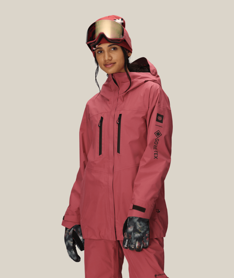 WOMENS GORE-TEX SKYLINE THERMAGRAPH® JACKET - ROSEWOOD
