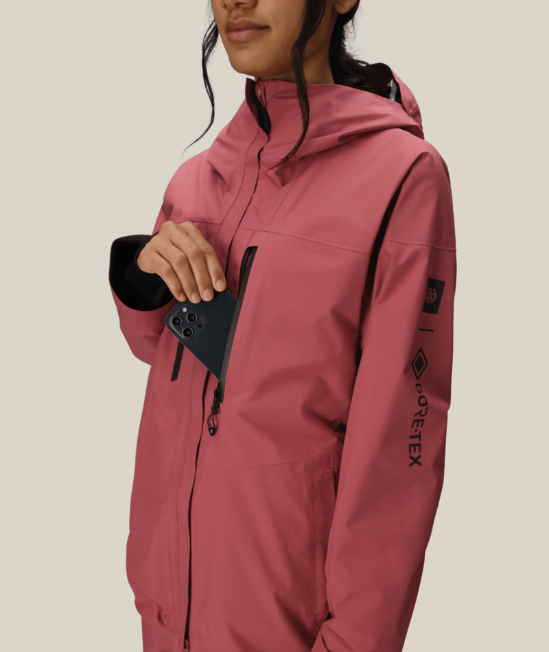 WOMENS GORE-TEX SKYLINE THERMAGRAPH® JACKET - ROSEWOOD