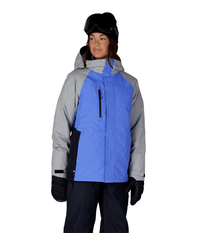 WOMENS GORE-TEX WILLOW™ INSULATED JACKET - ALPENGLOW BLUE COLORBLOCK