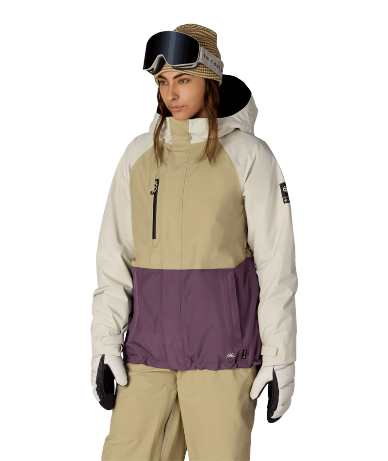 WOMENS GORE-TEX WILLOW™ INSULATED JACKET - KHAKI COLORBLOCK