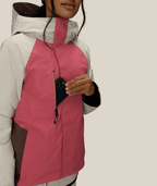 WOMENS GORE-TEX WILLOW™ INSULATED JACKET - ROSEWOOD COLORBLOCK