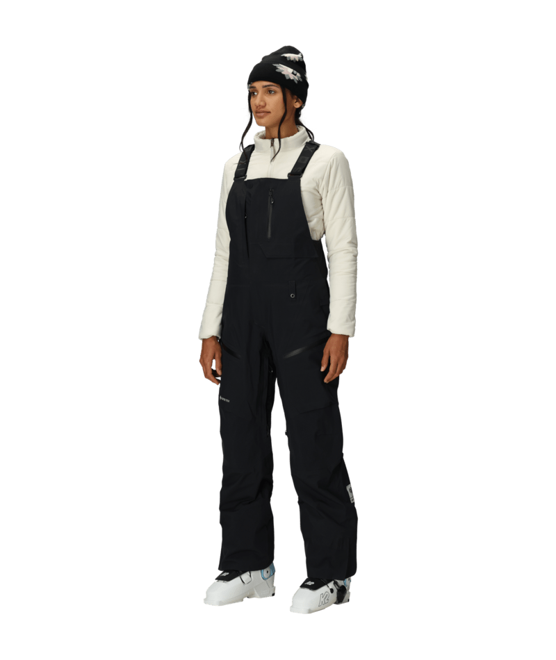 WOMENS GORE-TEX  DISPATCH™ SHELL BIB - BLACK
