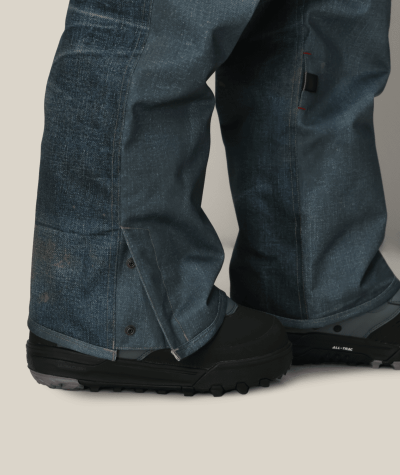 WOMENS DECONSTRUCTED DENIM INSULATED PANT - INDIGO DENIM