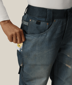WOMENS DECONSTRUCTED DENIM INSULATED PANT - INDIGO DENIM