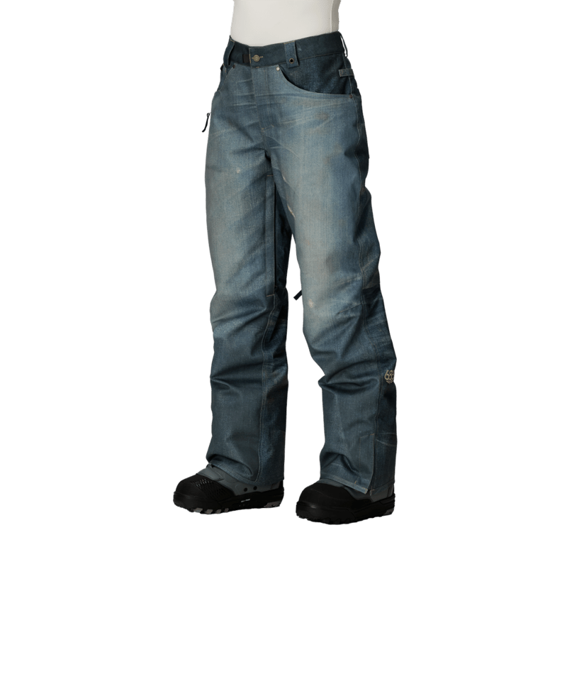 WOMENS DECONSTRUCTED DENIM INSULATED PANT - INDIGO DENIM