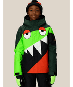 BOYS SNAGGLETOOTH OWEN INSULATED JACKET - BOREALIS GREEN COLORBLOCK