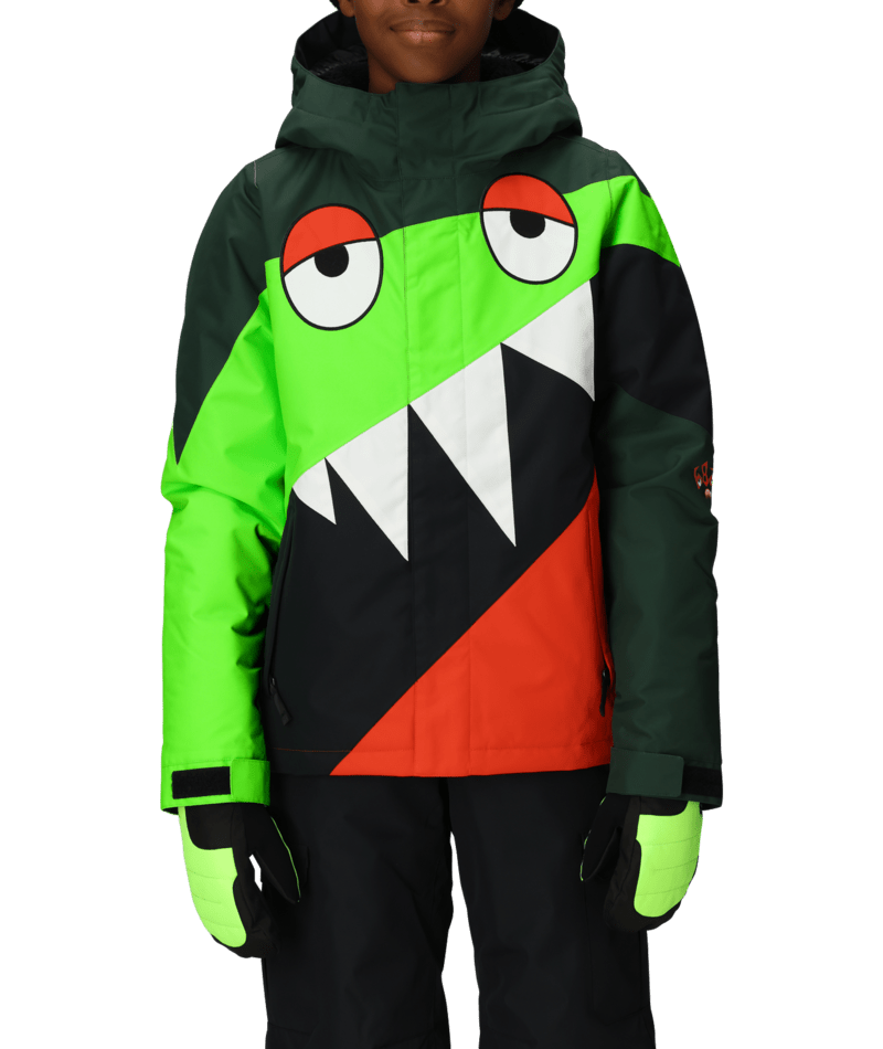 BOYS SNAGGLETOOTH OWEN INSULATED JACKET - BOREALIS GREEN COLORBLOCK