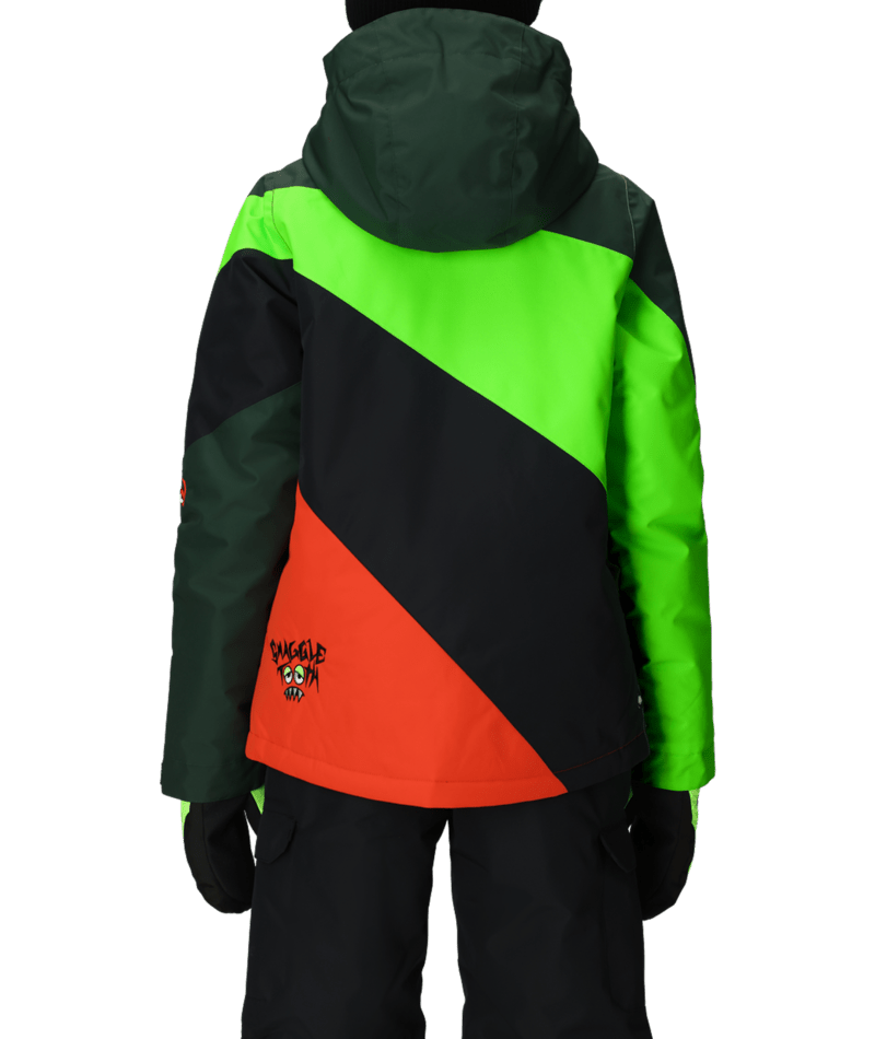 BOYS SNAGGLETOOTH OWEN INSULATED JACKET - BOREALIS GREEN COLORBLOCK