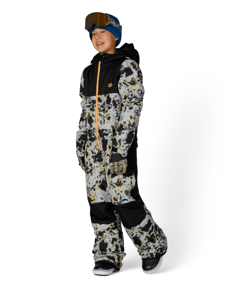 BOYS SHAZAM INSULATED ONE-PIECE - GREY TUNDRA COLORBLOCK