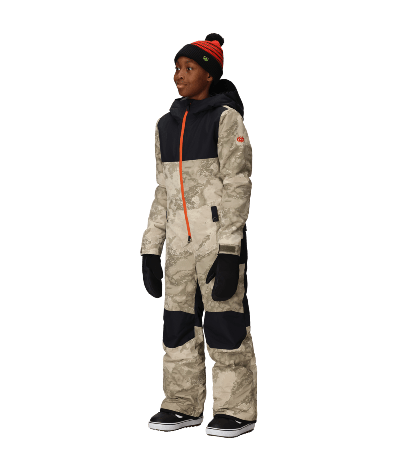 BOYS SHAZAM INSULATED ONE-PIECE - LIMESTONE HEMISPHERE CLRBLK