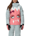 GIRLS SNAGGLETOOTH LUNA INSULATED JACKET - GERANIUM PINK COLORBLOCK