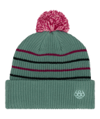 YOUTH POM BEANIE - DUSTY MARINE COLORBLOCK