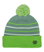 YOUTH POM BEANIE - LIME COLORBLOCK