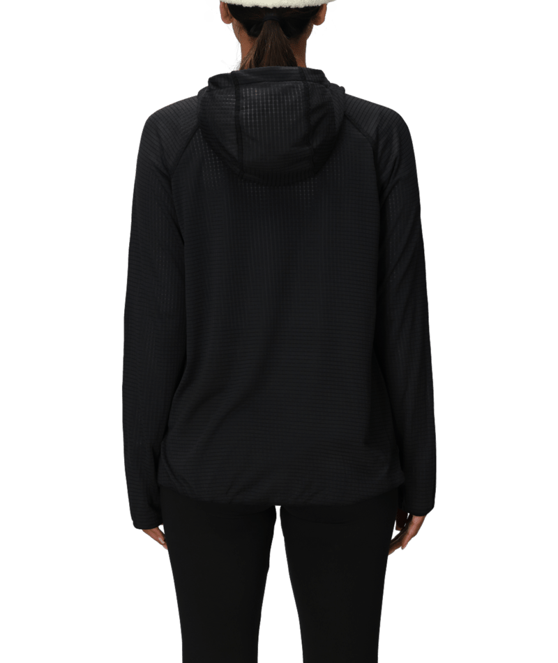 WOMENS MISSION GRID™ HOODY - BLACK
