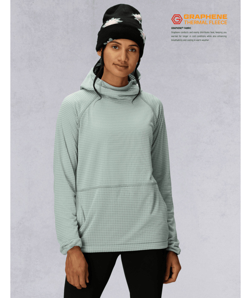 WOMENS MISSION GRID™ HOODY - DUSTY MARINE