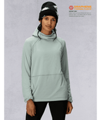 WOMENS MISSION GRID™ HOODY - DUSTY MARINE