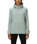 WOMENS MISSION GRID™ HOODY - DUSTY MARINE