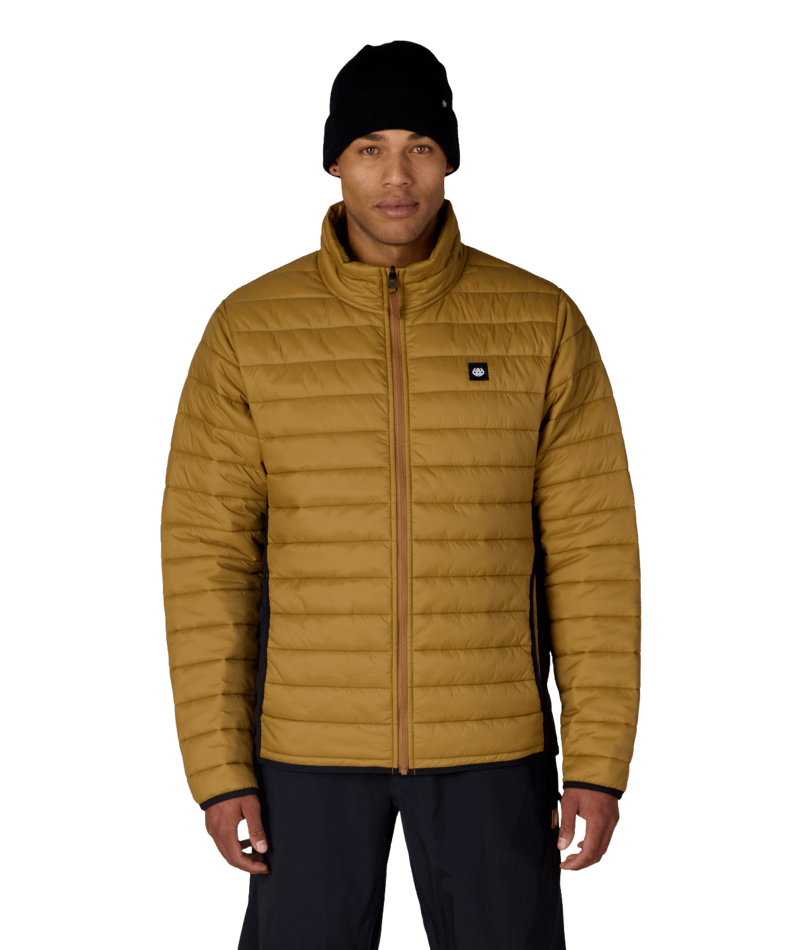 MENS THERMAL PUFF INSULATED JACKET - BRONZE