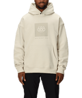 KNOCKOUT LOGO PREMIUM HEAVYWEIGHT PULLOVER HOODY - LIMESTONE