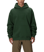 KNOCKOUT LOGO PREMIUM HEAVYWEIGHT PULLOVER HOODY - MOSS GREEN