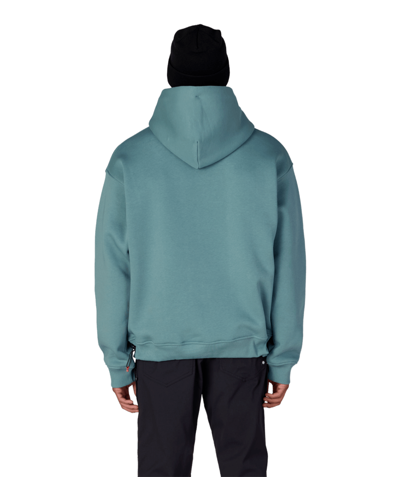 KNOCKOUT LOGO PREMIUM HEAVYWEIGHT PULLOVER HOODY - PALE FIRN