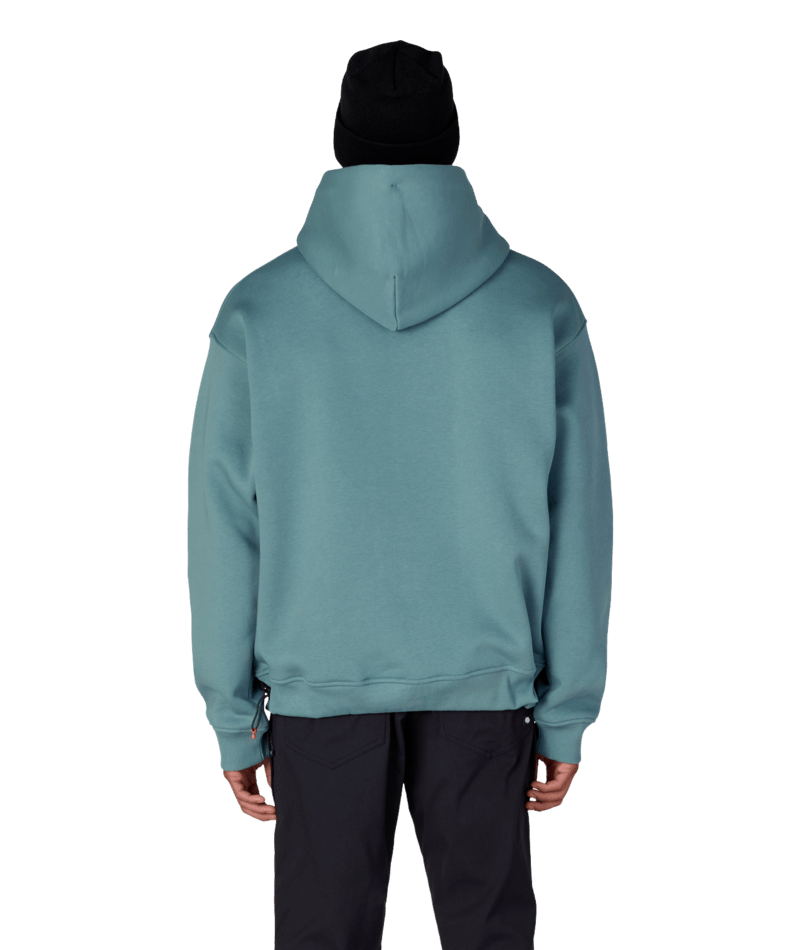 KNOCKOUT LOGO PREMIUM HEAVYWEIGHT PULLOVER HOODY - PALE FIRN