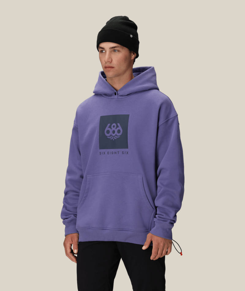 KNOCKOUT LOGO PREMIUM HEAVYWEIGHT PULLOVER HOODY - PURPLE DAWN