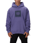 KNOCKOUT LOGO PREMIUM HEAVYWEIGHT PULLOVER HOODY - PURPLE DAWN