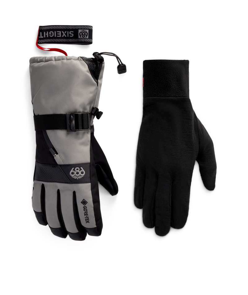 MENS GORE-TEX SMARTY® 3-in-1 GAUNTLET GLOVE - CHARCOAL