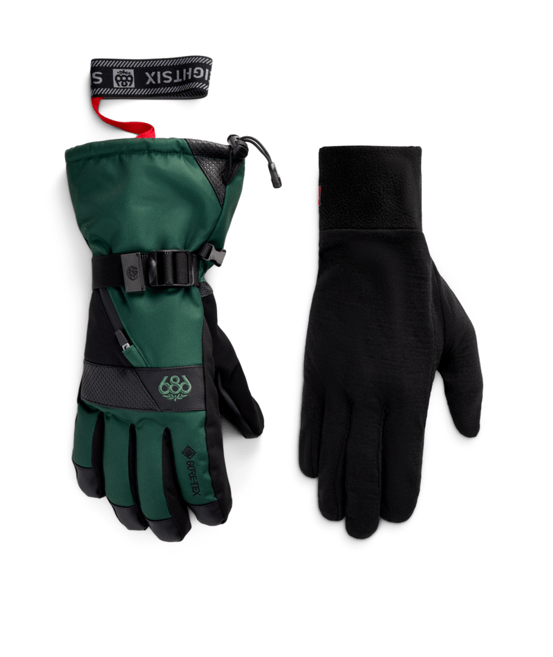 MENS GORE-TEX SMARTY® 3-in-1 GAUNTLET GLOVE - MOSS GREEN