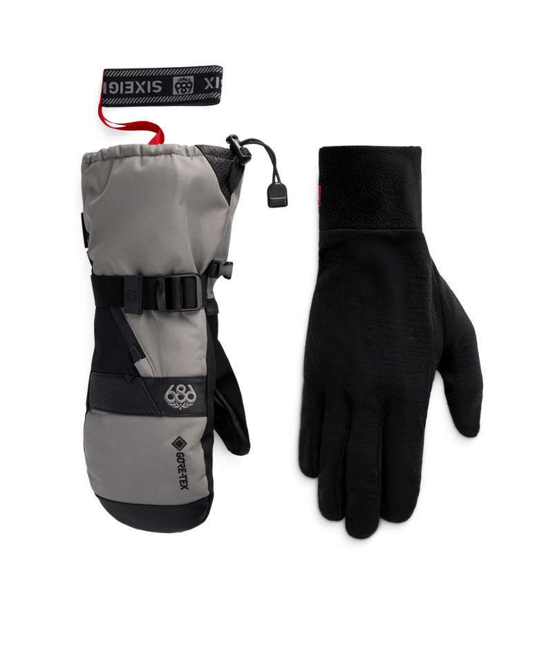 MENS GORE-TEX SMARTY® 3-in-1 GAUNTLET MITT - CHARCOAL