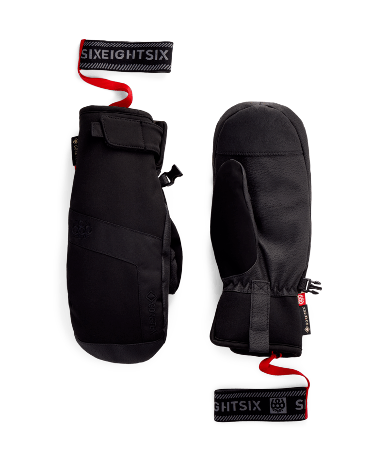 WOMENS GORE-TEX LINEAR™ UNDER CUFF MITT - BLACK
